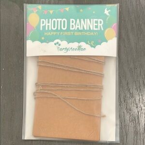 First Birthday Photo Banner